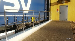 balustrady techniczne ze stali nierdzewnej polerowanej